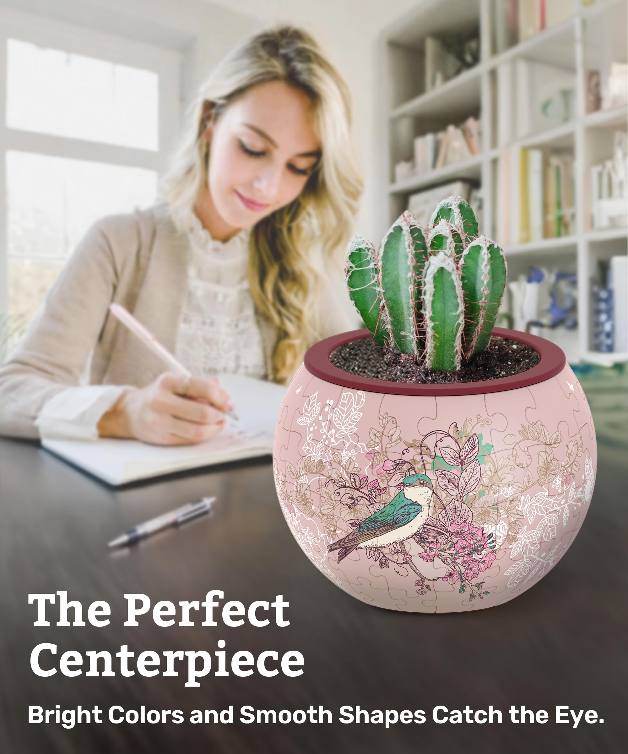 Amazon.com: PieceRelax 3D Puzzle Planter - Singing Birds and